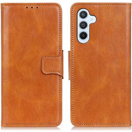 Mobigear Classy Housse Samsung Galaxy A54 Etui Porte-Monnaie - Cognac