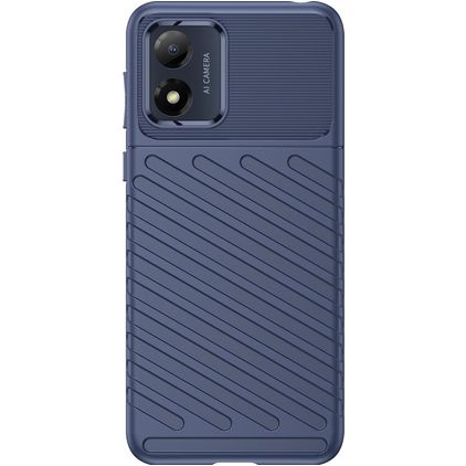 Mobigear Groove Coque Motorola Moto E13 Coque arrière en TPU Souple - Bleu