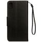 Mobigear Flowers Housse iPhone XR Etui Porte-Monnaie - Noir