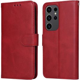 Mobigear Wallet Housse Samsung Galaxy S24 Ultra Etui Porte-Monnaie - Rouge