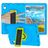 Mobigear Ruggedized Coque iPad 10 (2022) Coque arrière en EVA + Support Amovible - Bleu