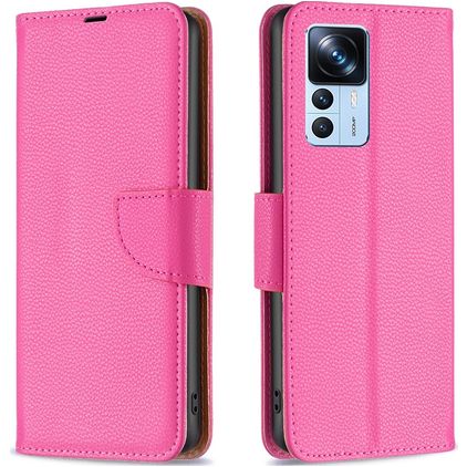 Mobigear Wallet Housse Xiaomi 12T Pro Etui Porte-Monnaie - Magenta