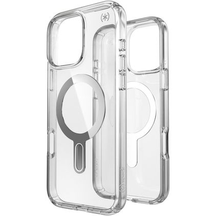 Speck Presidio Perfect Clear Coque Transparente iPhone 16 Pro Max MagSafe Coque arrière Rigide Anti-Chocs - Transparent