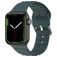 Mobigear Bumpy Bracelet Silicone Apple Watch Fermeture boucle ardillon - 49/46/45/44 mm - Vert