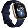 Mobigear Sport Dual Bracelet Silicone Fitbit Sense Fermeture à clou et passant - Dark Blue