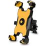 Mobigear PushHold Support vélo Fixation guidon Pince - Universel - Jaune
