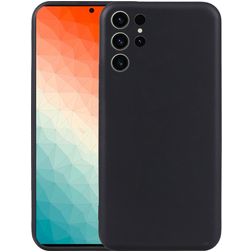 Mobigear Colors Samsung Galaxy S24 Ultra TPU souple Coque arrière - Noir