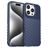 Mobigear Groove Coque iPhone 16 Pro Coque arrière en TPU Souple - Bleu