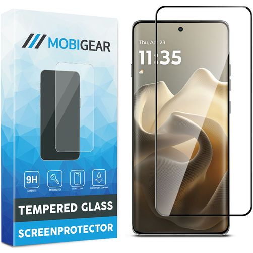 Mobigear Premium Motorola Edge 60 Verre trempé Protection d'écran - Compatible coque - Noir