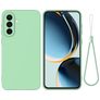 Mobigear Rubber Touch Coque Samsung Galaxy A56 Coque arrière en Silicone - Vert