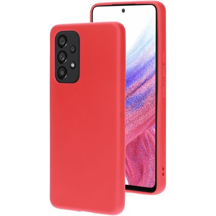 Mobiparts Coque Samsung Galaxy A53 Coque arrière en Silicone - Scarlet Red