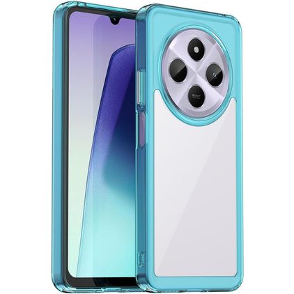 Mobigear Crystal Xiaomi Redmi 14C Plastique rigide Coque arrière - Bleu
