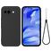Mobigear Rubber Touch Coque Google Pixel 10a Coque arrière en Silicone - Noir