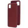 Mobiparts Coque Samsung Galaxy A22 5G Coque arrière en Silicone - Plum Red