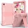 Mobigear ShieldStand Samsung Galaxy Tab A 10.1 (2019) Plastique rigide / Silicone Coque arrière + Support - Rose doré