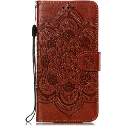 Mobigear Mandala Housse iPhone 11 Pro Max Etui Porte-Monnaie - Marron