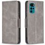 Mobigear Excellent Housse Motorola Moto G22 Etui Porte-Monnaie - Gris