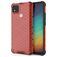 Mobigear Honeycomb Coque Xiaomi Redmi 9C Coque arrière Rigide Anti-Chocs - Rouge
