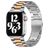 Mobigear Antwerp Bracelet Acier pour Apple Watch Fermeture boucle déployante - 49/46/45/44 mm - Rose doré / Argent