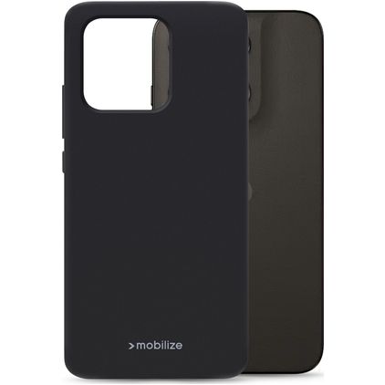 Mobilize Rubber Gelly Coque Motorola Moto G37 Coque arrière en TPU Souple - Noir