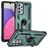 Mobigear Armor Ring Coque Samsung Galaxy A33 Coque arrière Rigide Anti-Chocs avec Anneau-Support - Vert