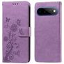 Mobigear Flowers Housse Google Pixel 11 Pro XL Etui Porte-Monnaie - Violet