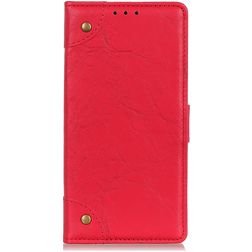 Mobigear Ranch Housse LG K50s Etui Porte-Monnaie - Rouge