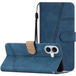 Mobigear Stitch Housse iPhone 17 Etui Porte-Monnaie - Bleu