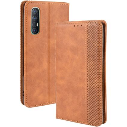 Mobigear Sensation Housse OPPO Reno 3 Pro Etui Porte-Monnaie - Cognac