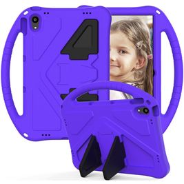 Mobigear AeroArmor Coque Lenovo Tab P11 Gen 1 Coque de tablette pour enfants avec Poignée Enfants en EVA + Porte-crayon - Violet
