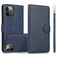 Mobigear Wallet Housse iPhone 16 Pro Etui avec Coque Détachable Porte-Monnaie - Bleu
