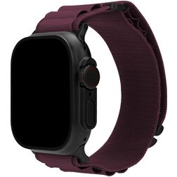 Mobilize Alpine Bracelet Nylon Apple Watch Fermeture boucle ardillon - 42/41/40/38 mm - Bordeaux