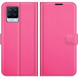 Mobigear Classic Housse Realme 8 Etui Porte-Monnaie - Magenta