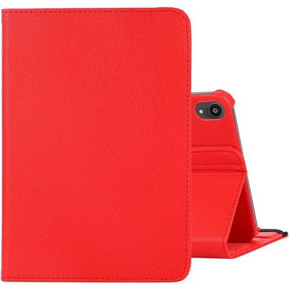 Mobigear DuoStand Coque iPad Mini 7 (2024) Etui Rotatif - Rouge