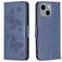 Mobigear Butterfly Housse iPhone 15 Plus Etui Porte-Monnaie - Bleu