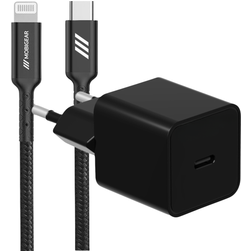 Mobigear Essentials - Simple USB-C Chargeur Apple Lightning 1 mètre Power Delivery 20W - Noir