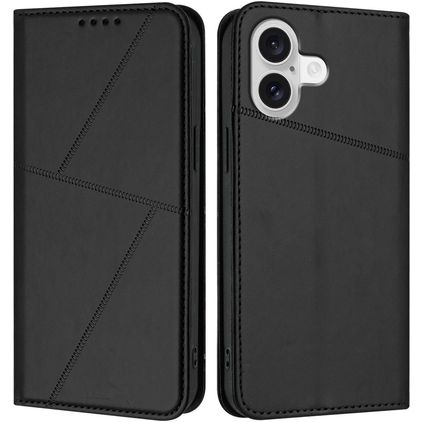 Mobigear Frosted Flip Housse iPhone 17 Etui Porte-Monnaie - Noir