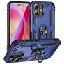 Mobigear Armor Ring Coque iPhone 16 Plus Coque arrière Rigide Anti-Chocs avec Anneau-Support - Bleu
