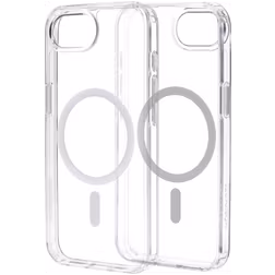 Mobiparts Hardcover Coque Transparente iPhone 16e MagSafe Coque arrière Rigide - Transparent