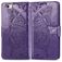 Mobigear Butterfly Housse iPhone SE (2020) Etui Porte-Monnaie - Violet