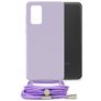 Mobilize Lanyard Gelly Samsung Galaxy A13 4G Coque avec cordon en TPU Souple - Pastel Purple