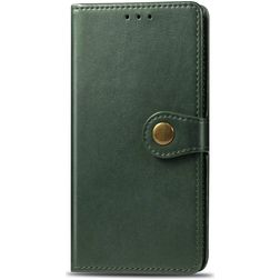 Mobigear Snap Button Housse OPPO A5 (2020) Etui Porte-Monnaie - Vert