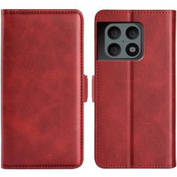 Mobigear Slim Magnet Housse OnePlus 10 Pro Etui Porte-Monnaie - Rouge