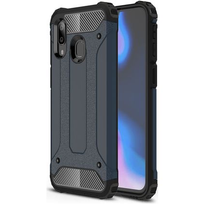 Mobigear Outdoor Samsung Galaxy A40 Plastique rigide Coque arrière Antichoc - Bleu marine