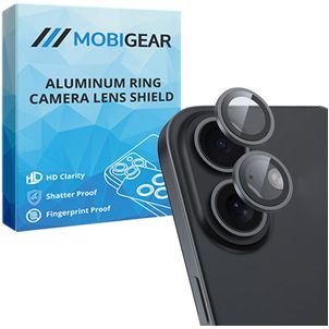 Mobigear Single Lens iPhone 17 Verre trempé Protection Objectif Caméra - Compatible Coque - Noir