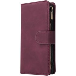 Mobigear Zipper Housse Samsung Galaxy A41 Etui Porte-Monnaie - Rouge