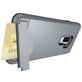 Mobigear Card Coque Samsung Galaxy S9 Plus Coque arrière Rigide Anti-Chocs avec Porte-Cartes - Gris
