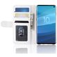 Mobigear Wallet Housse Samsung Galaxy S10 Etui Porte-Monnaie - Blanc