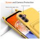 Mobigear Lanyard Card Samsung Galaxy A16 Coque avec cordon en Silicone et Porte-Cartes - Jaune
