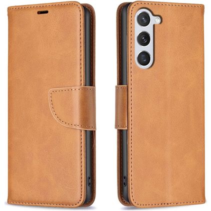 Mobigear Excellent Housse Samsung Galaxy S25 Etui Porte-Monnaie - Cognac